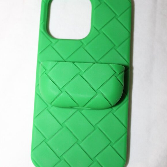 Bottega Veneta iPhone 15 Pro Intrecciato Weave Holder Case Ear Pod Holder - Picture 3 of 9